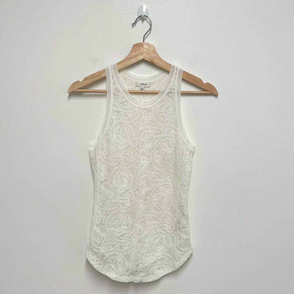 Aritzia Wilfred Lace Race Back Tank Top - Picture 6 of 6